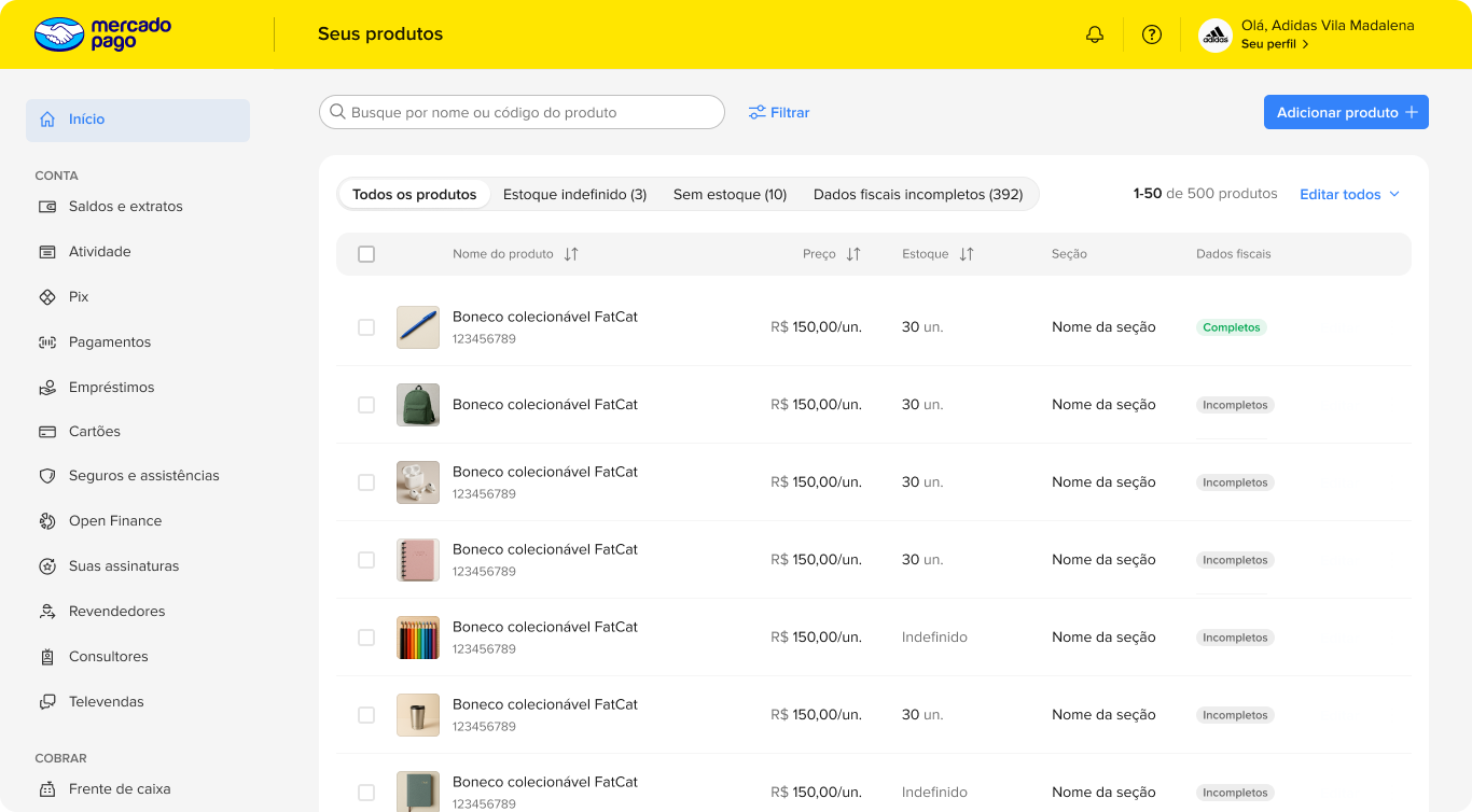 Listing before