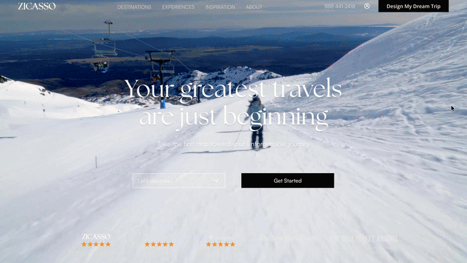 Homepage hero, rebranded